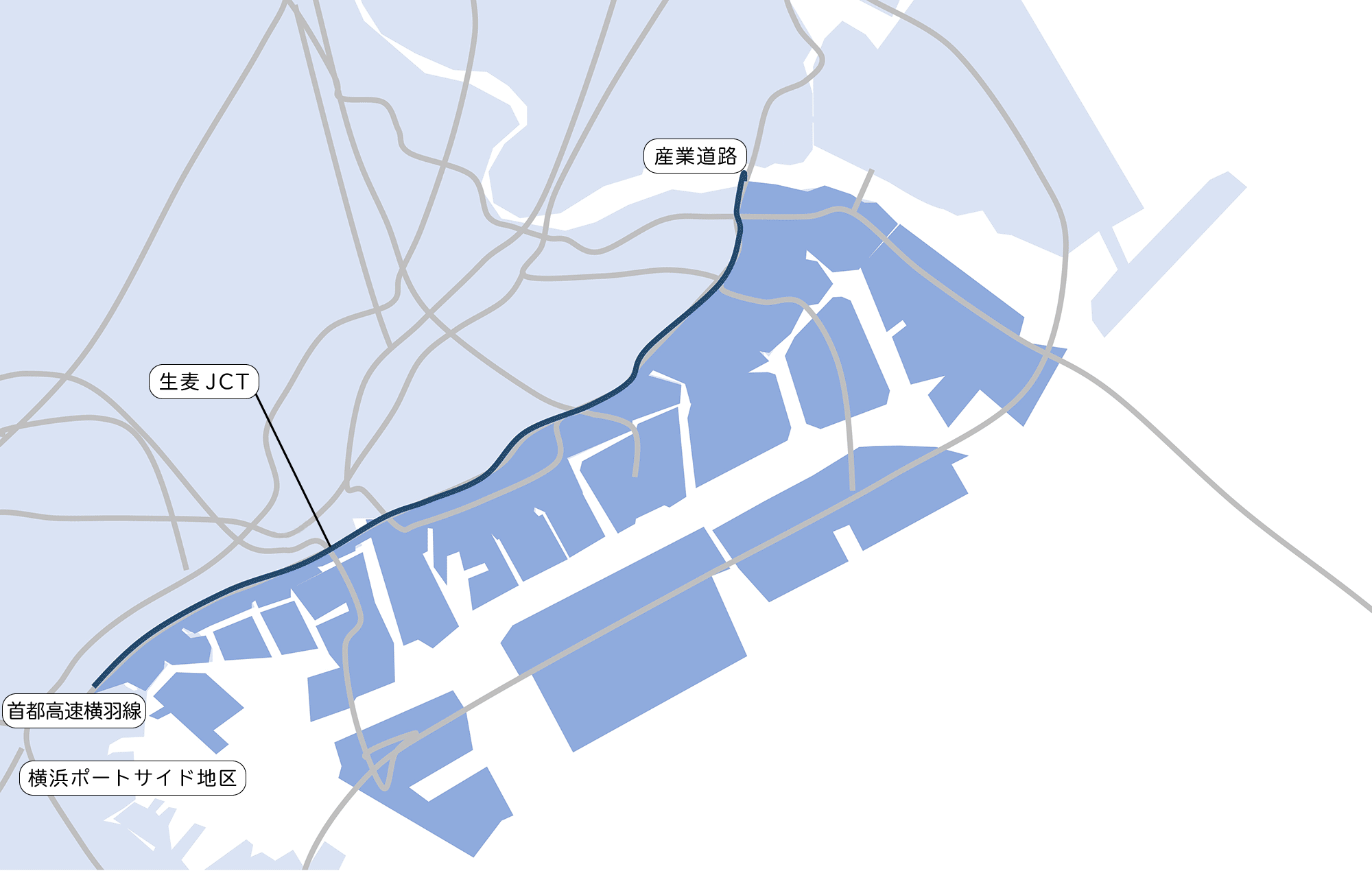 京浜臨海部の地図